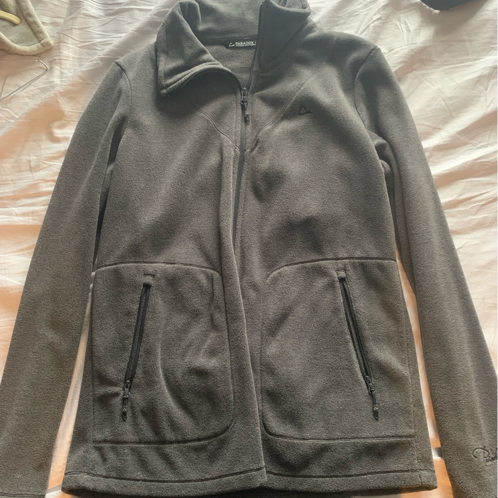 Paradox zip up grey sweater